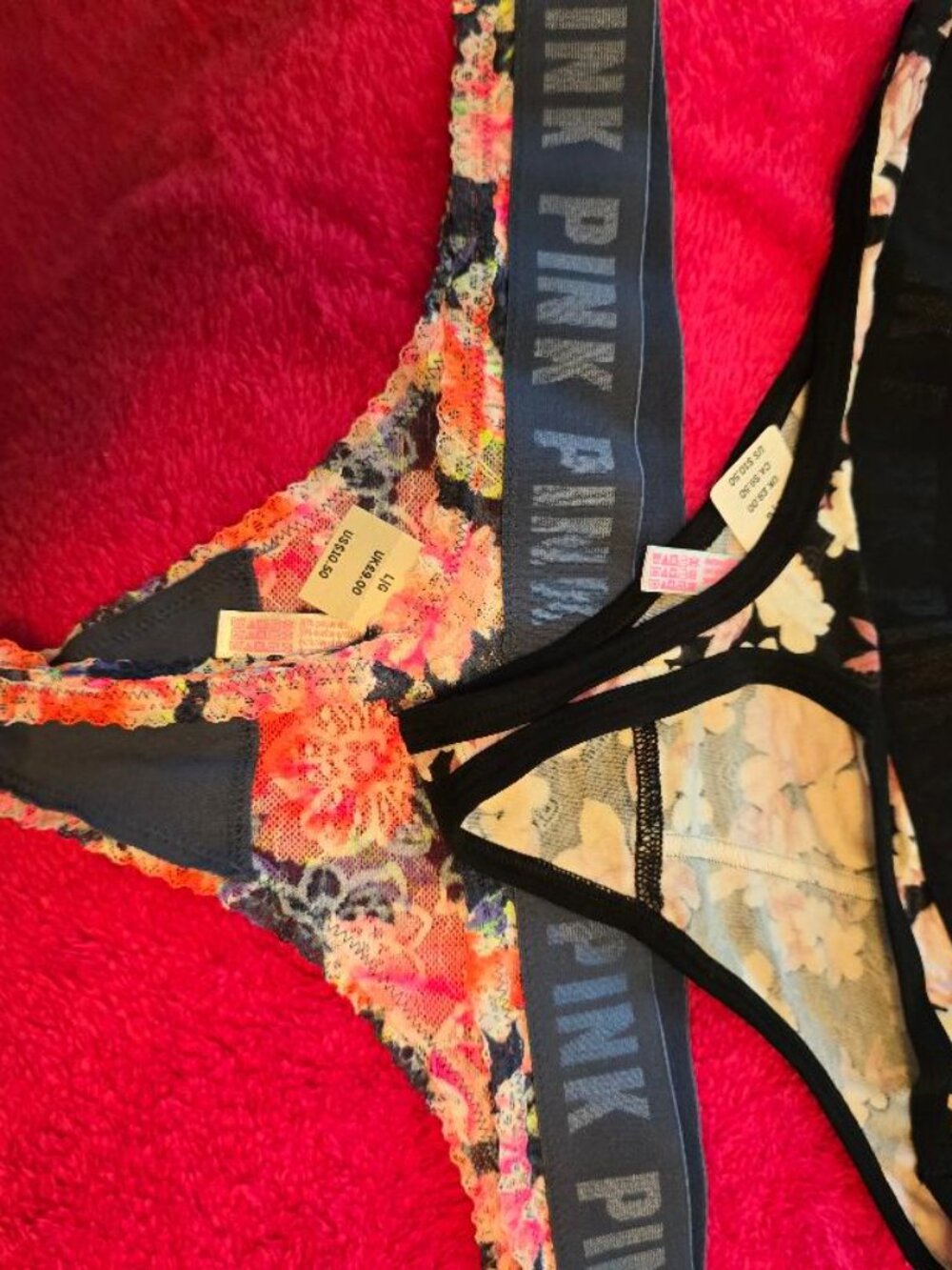 PINK Thongs - New with Tags - 2 pair - Picture 2 of 2